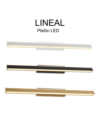 LINEAL * PLAFÓN LED 22W - NEGRO ARENADO